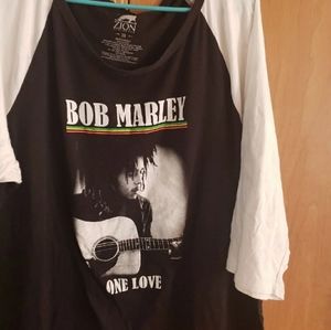 Bob Marley 3/4 sleeve t-shirt